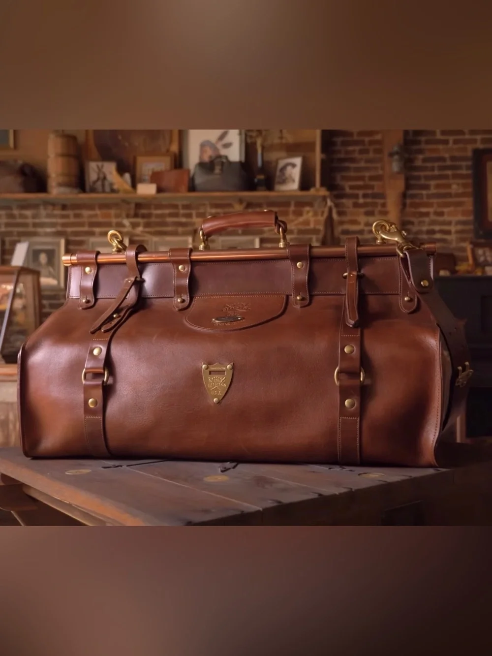 NO. 1 LEATHER DUFFEL BAG – AMERICAN BUFFALO